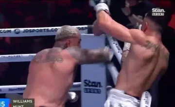 Video: Mark Hunt ends combat sports career with upset knockout of Sonny Bill Williams