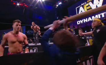 MJF Reacts to Kendo Stick Shot By Brodie Lee Jr. on Dynamite